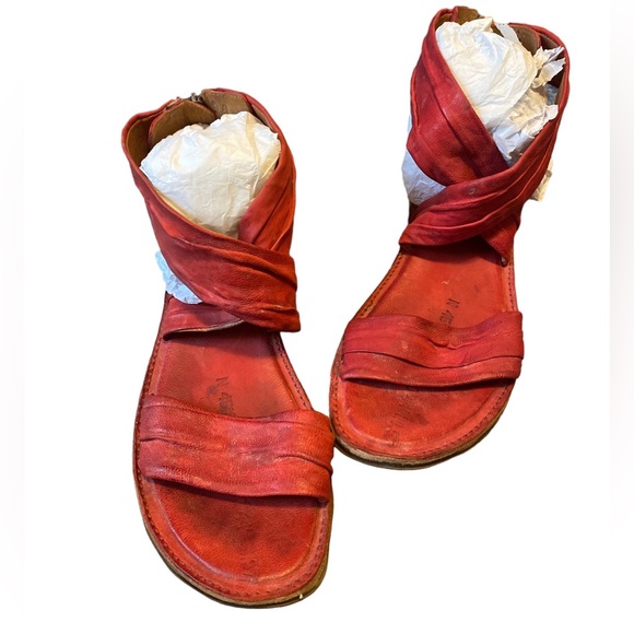 NEW A.S. 98 Red Sandals size 41 - Picture 2 of 3